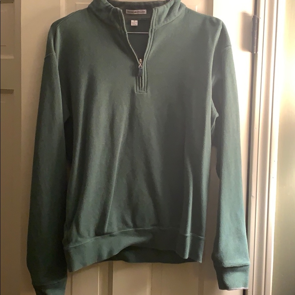 Peter Millar Quarter Zip Olive Green Medium